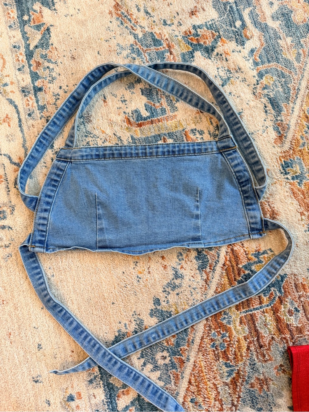 Denim Strap Crop Top